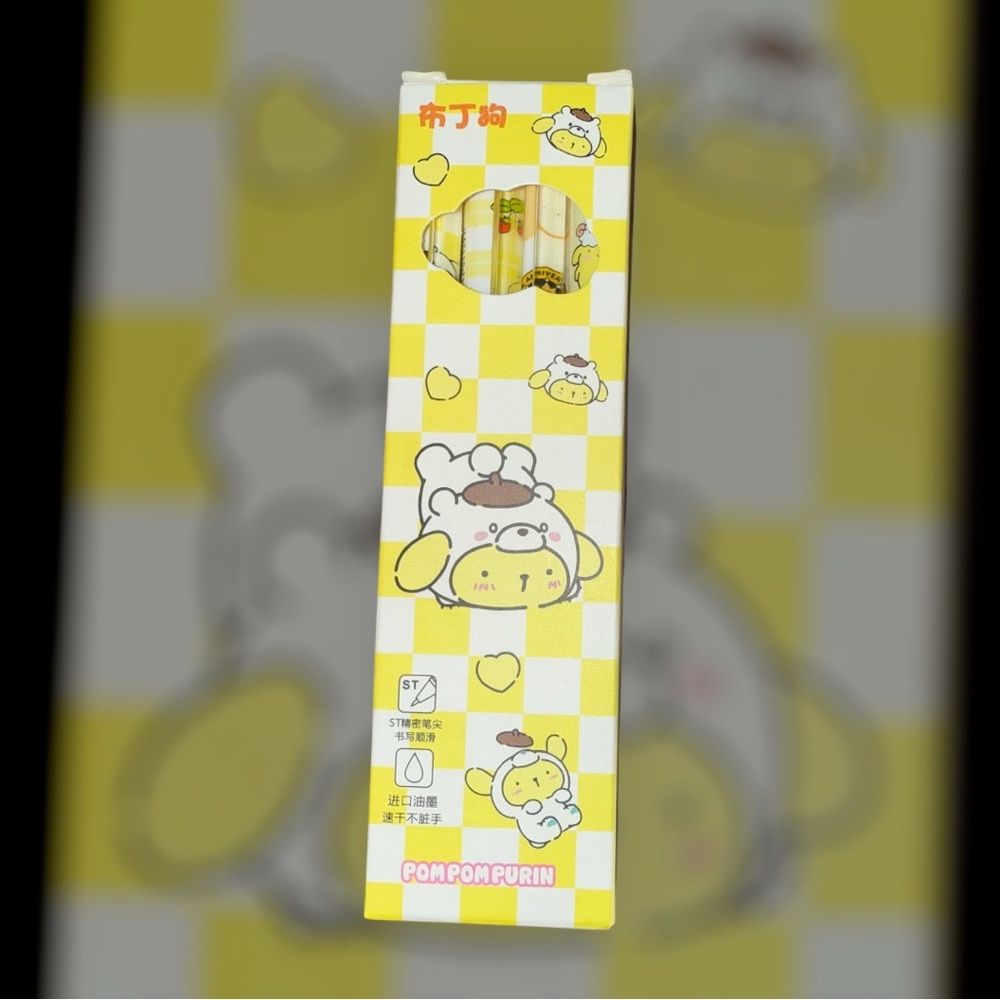 Pom Pom Purin pens - qty 4